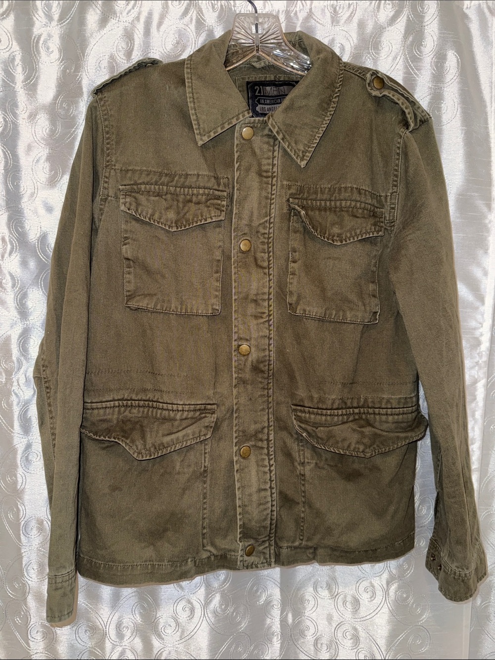 21men Olive Green Military Field Jacket Adult Size Small 🔥 G9